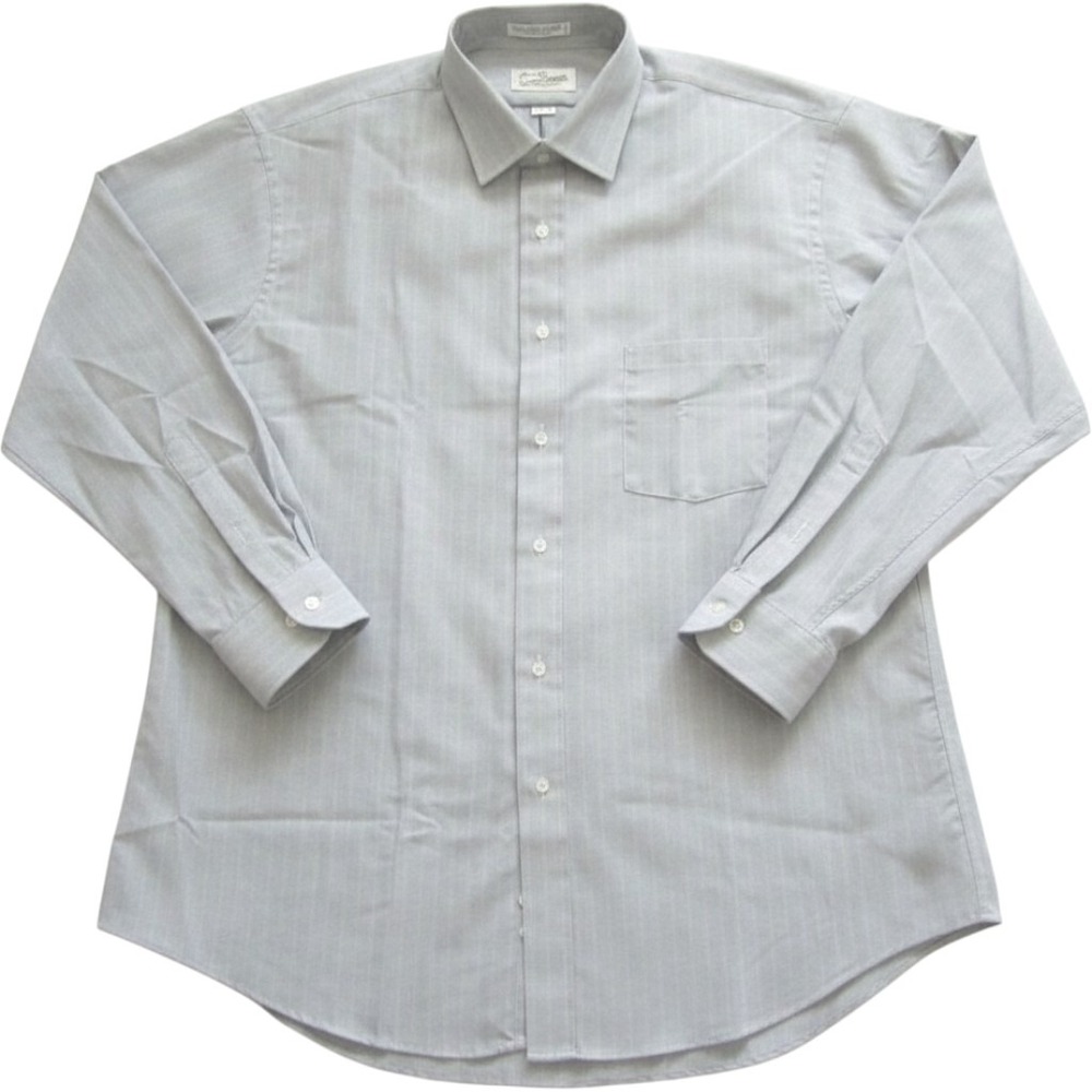 New Vtg Sears Roebuck Blue Yellow Striped Dress Shirt 17.5 34/35 USA Made (M444)